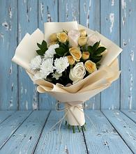 Букет цветов из:  Розы и Хризантемы в Кулаково