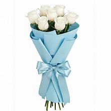 Букет 7 белых роз Проуд #REPLACE_PRED# Кулаково