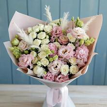 Букет цветов из:  Альстромерии и Розы в Кулаково